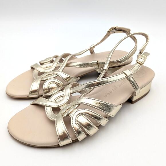 Paul Green Rumi Sandal Adjustable Platino Metallic Future Size US6.5/UK4 EU37 - Picture 1 of 12
